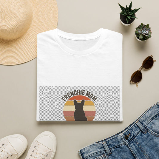 Frenchie Mom Shirt - Retro Sunset French Bulldog Tee