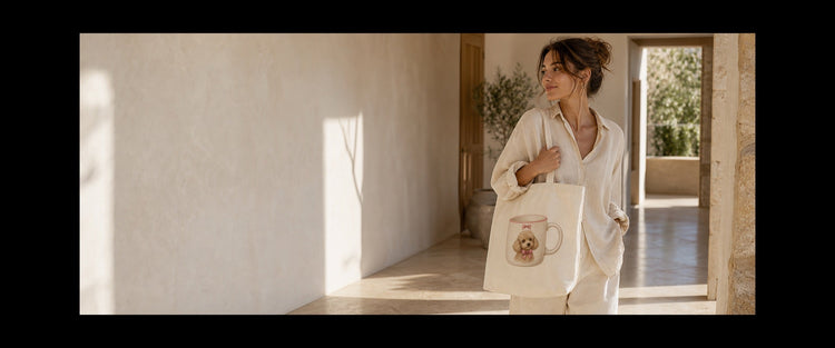 The Dog Mom Society canvas totes