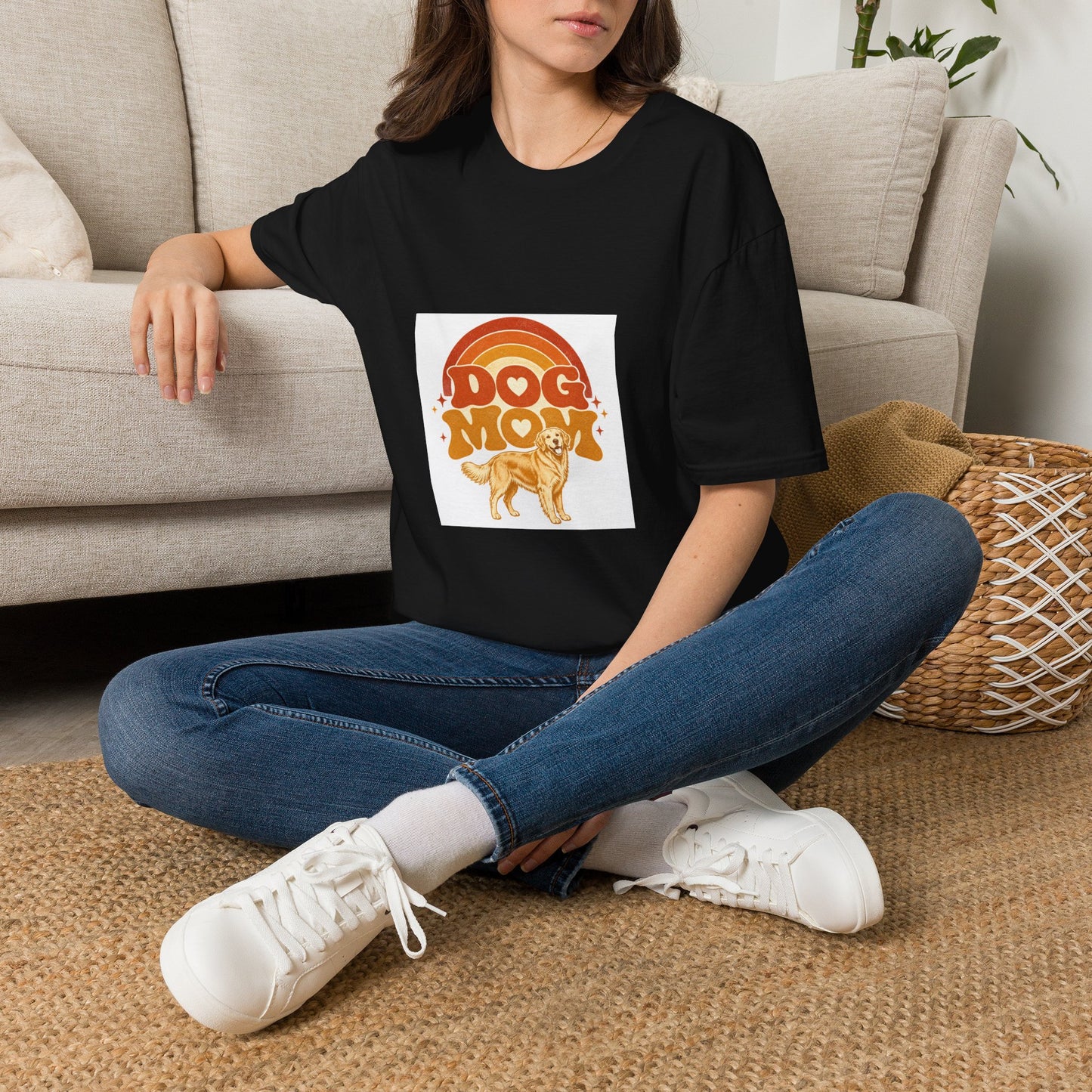 Dog Mom Shirt - Retro Golden Retriever Tee | Gift for Dog Mom