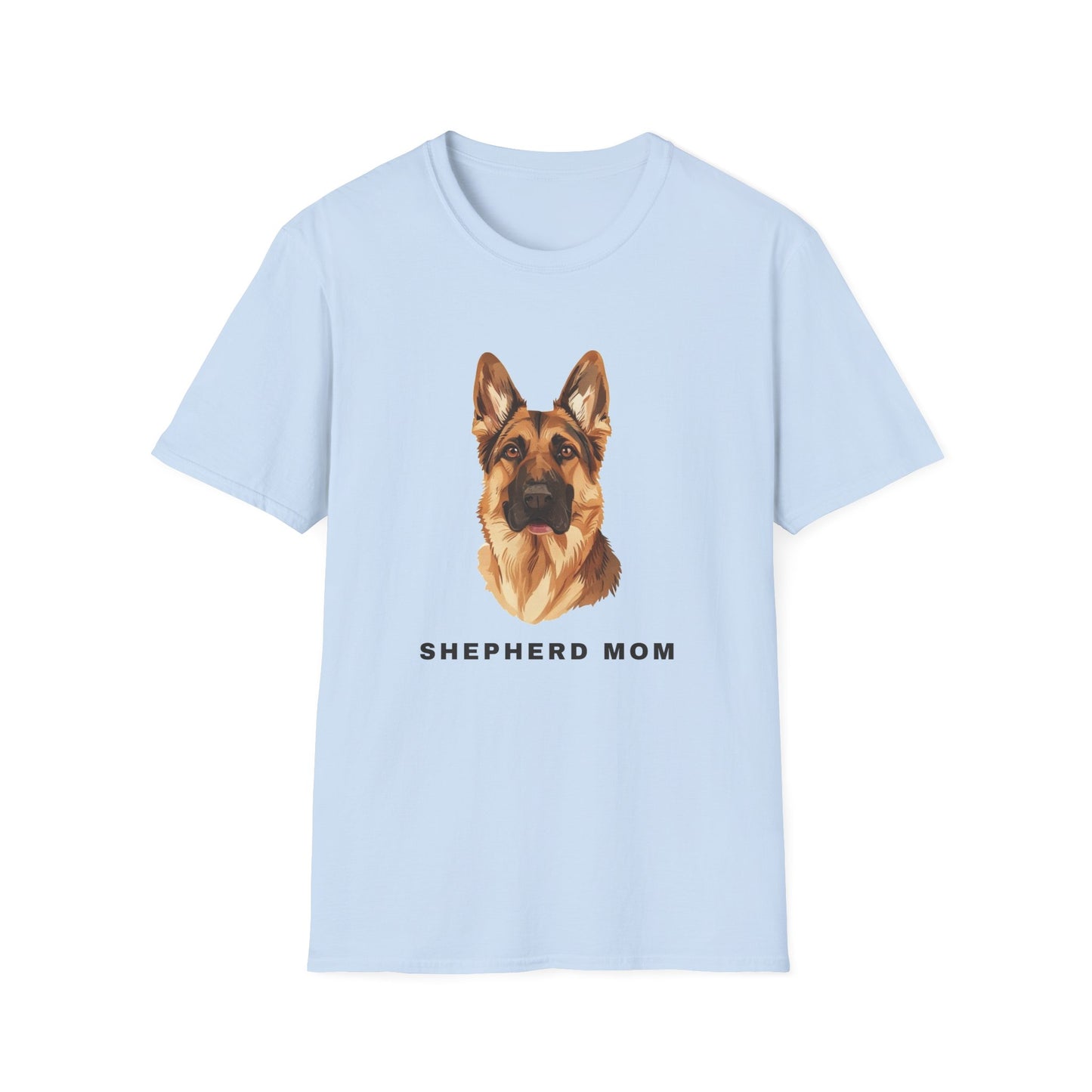 German Shepherd Mom Shirt - Illustrated Portrait Tee