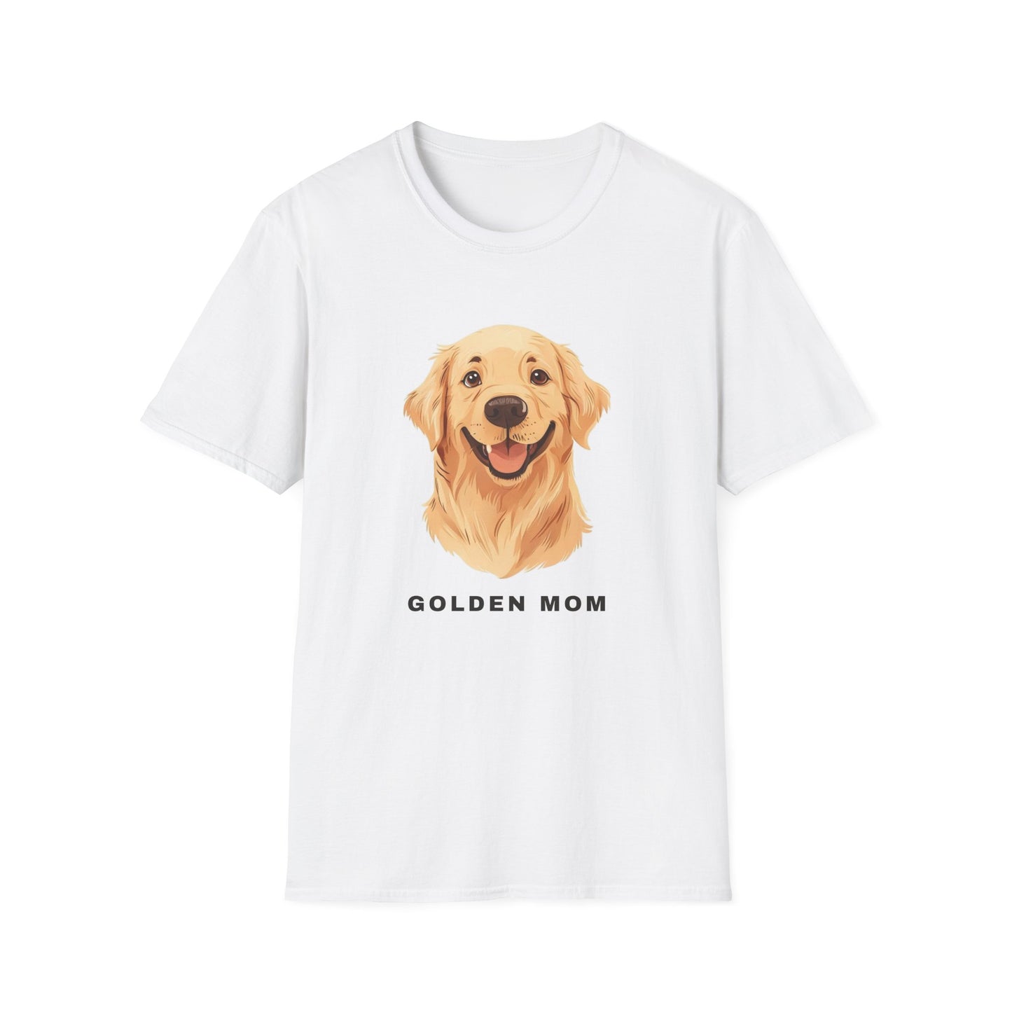 Golden Retriever Mom Shirt - Illustrated Portrait Tee