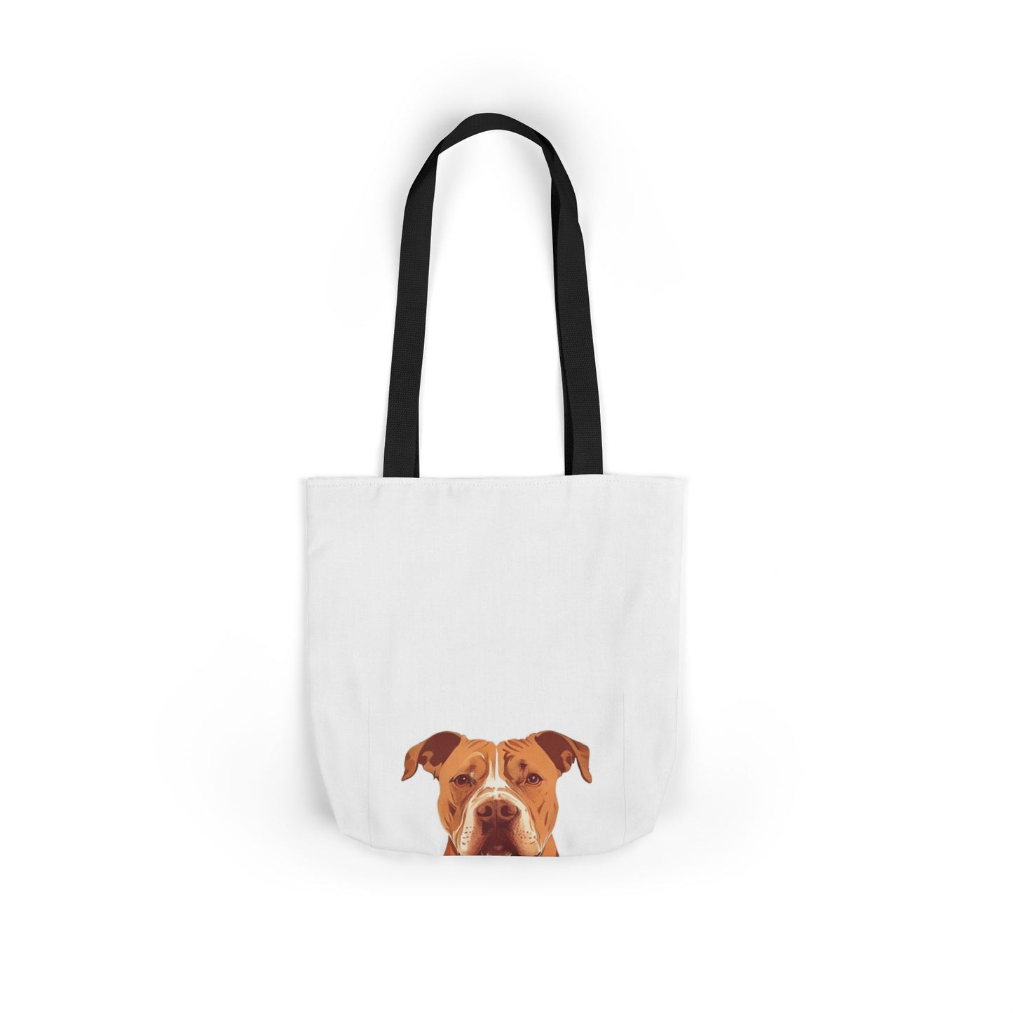 Pittie Mama Tote Bag - Illustrated Canvas Tote