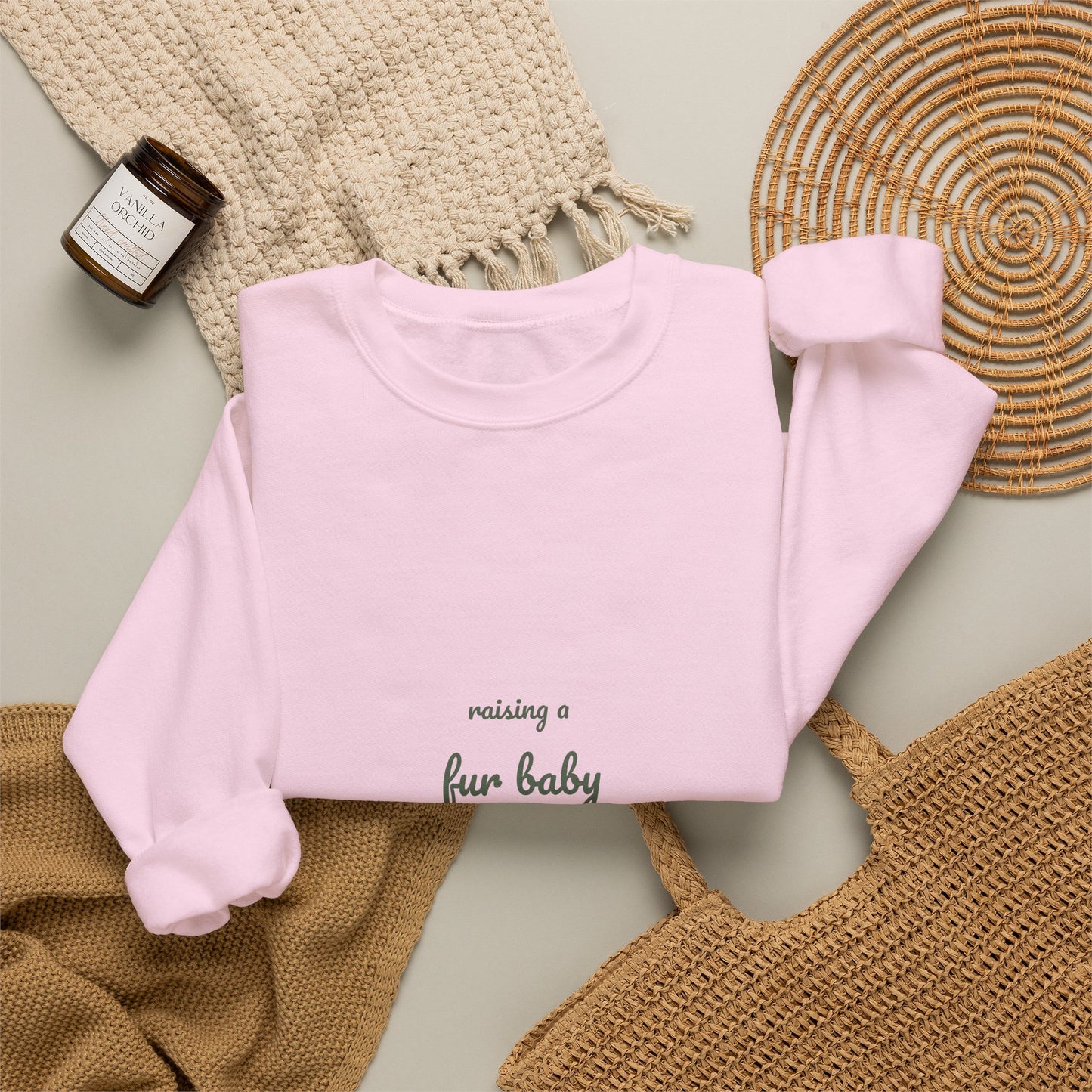 Raising a Fur Baby Sweatshirt - New Dog Mom Gift