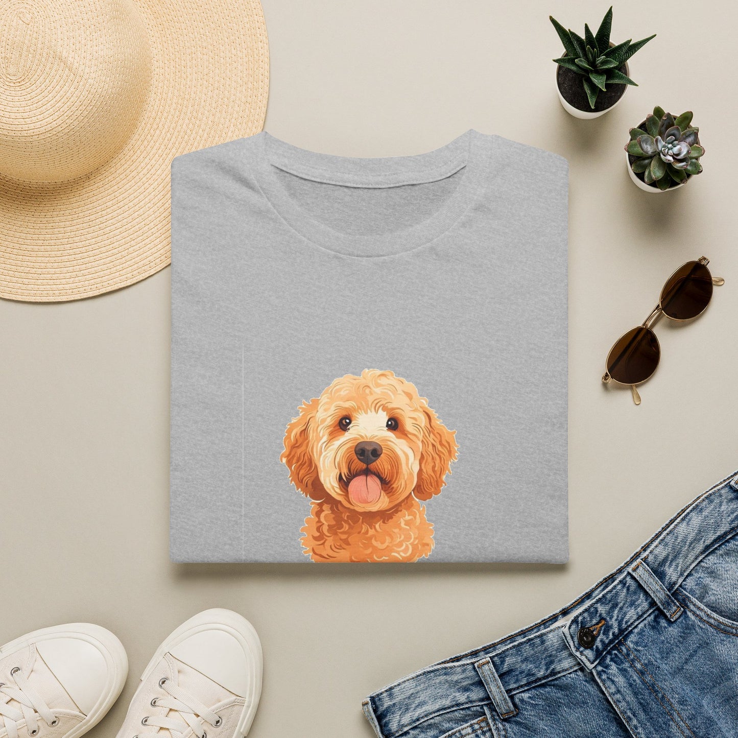 Doodle Mama Shirt - Goldendoodle Portrait Tee