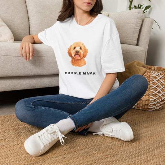 Doodle Mama Shirt - Goldendoodle Portrait Tee