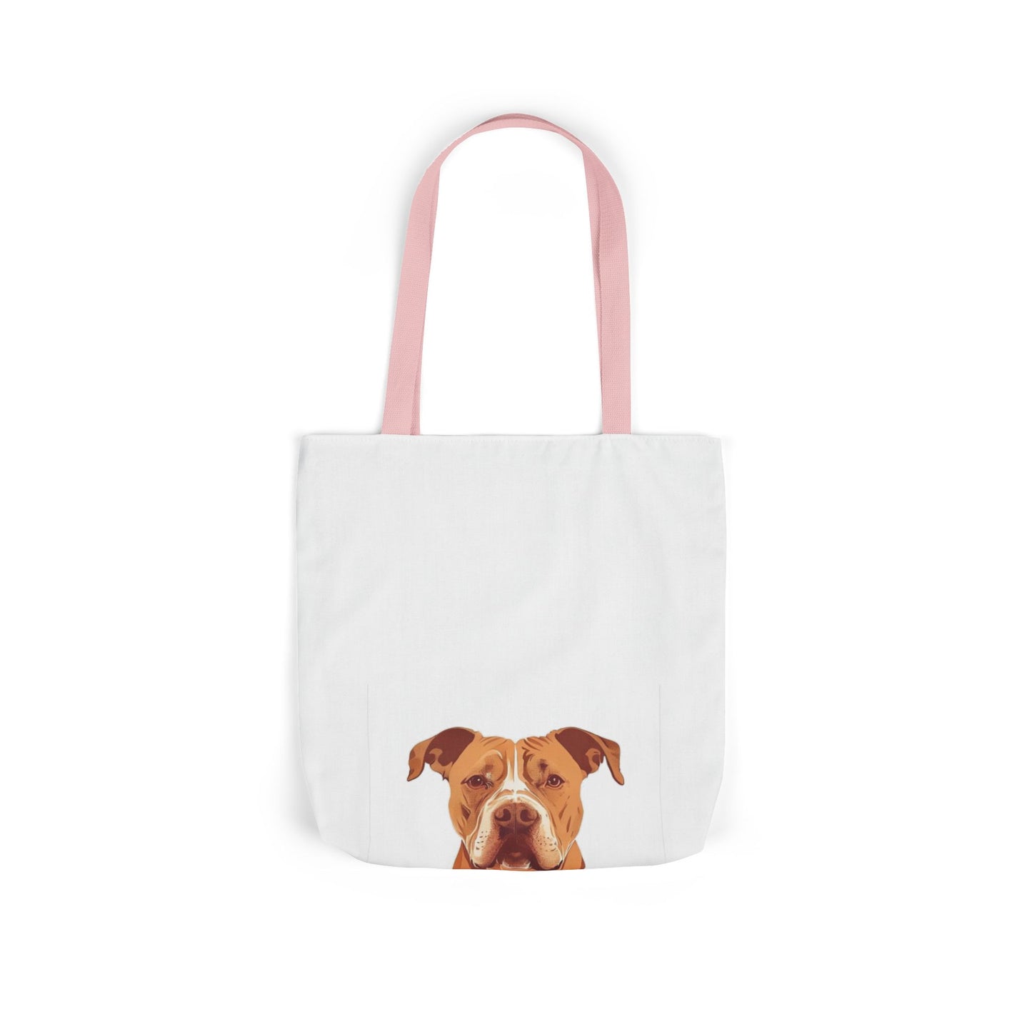 Pittie Mama Tote Bag - Illustrated Canvas Tote