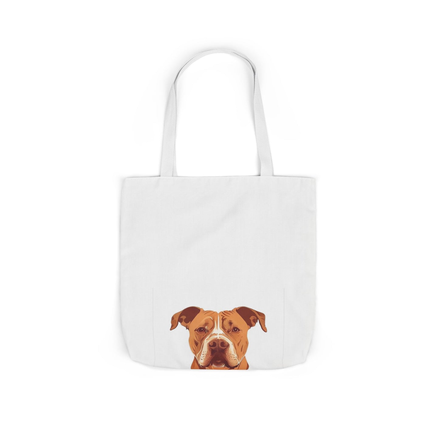 Pittie Mama Tote Bag - Illustrated Canvas Tote