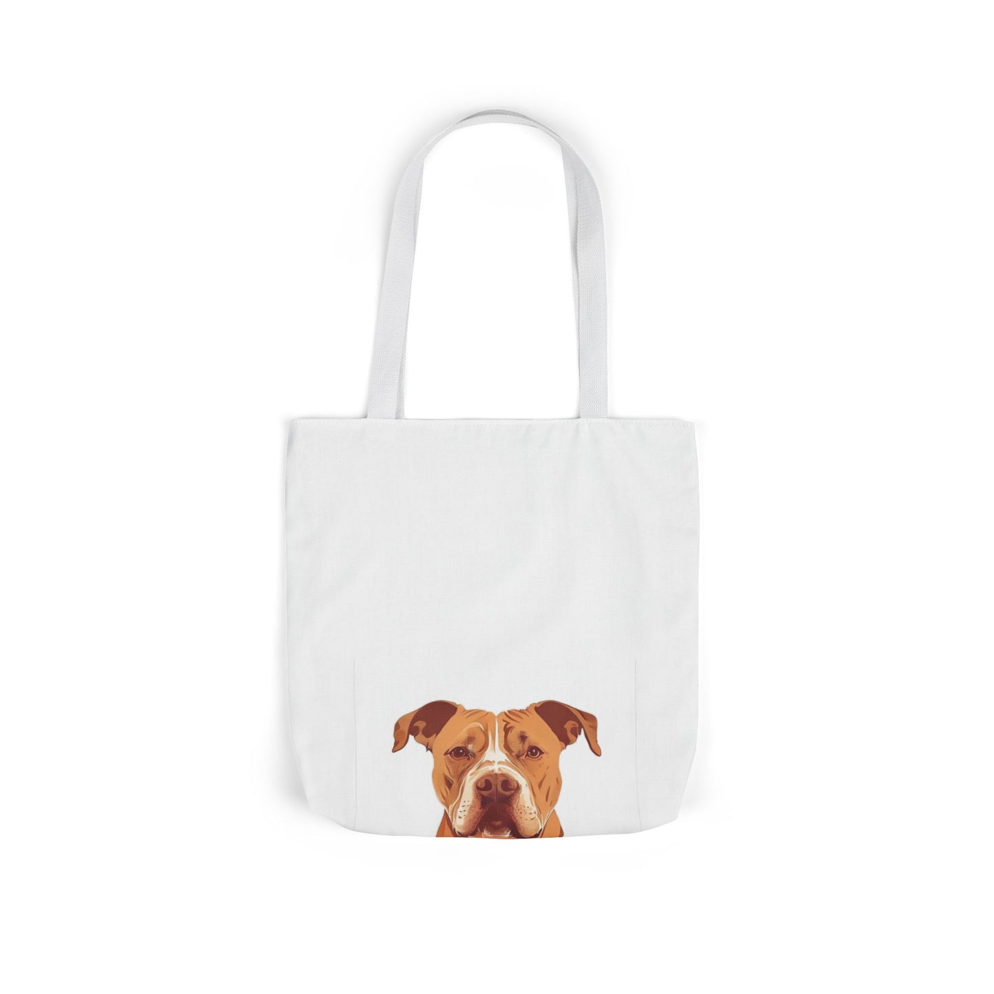 Pittie Mama Tote Bag - Illustrated Canvas Tote
