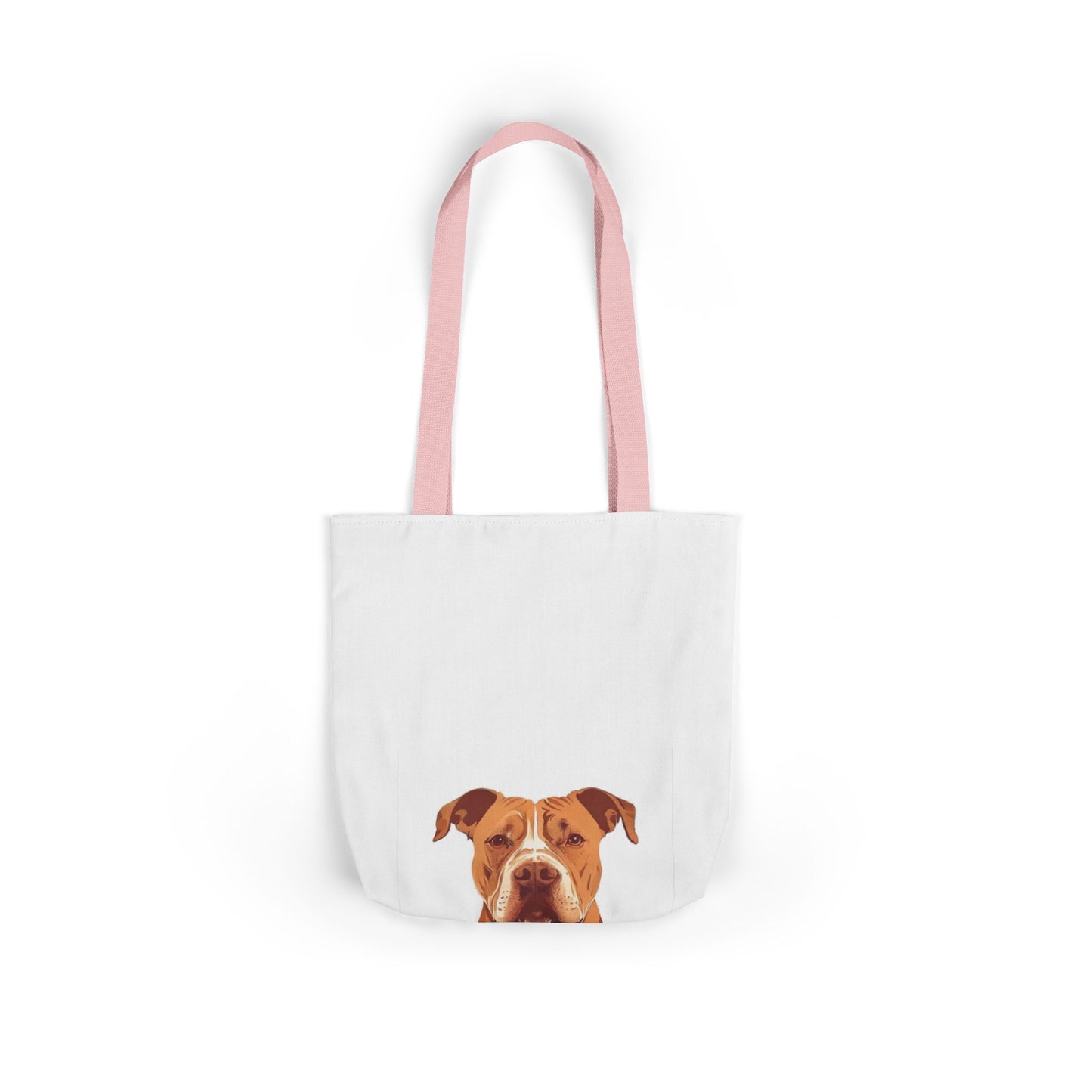 Pittie Mama Tote Bag - Illustrated Canvas Tote
