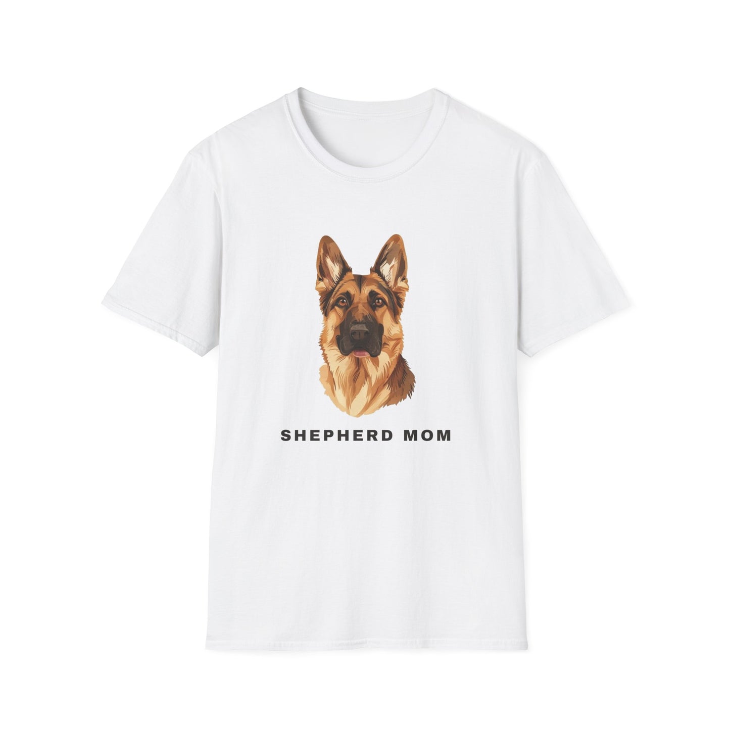 German Shepherd Mom Shirt - Illustrated Portrait Tee