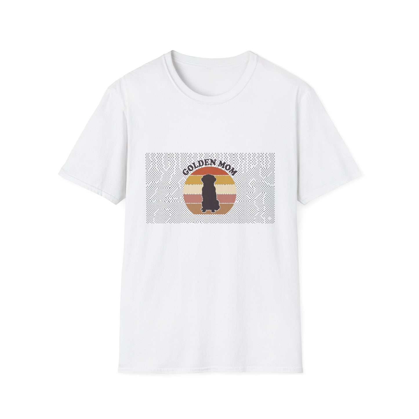 Golden Retriever Mom Shirt - Retro Sunset Tee