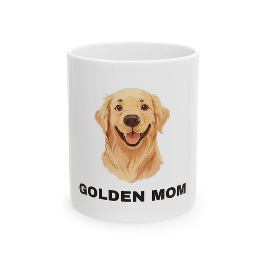 Golden Retriever Mom Mug - Illustrated Ceramic Mug
