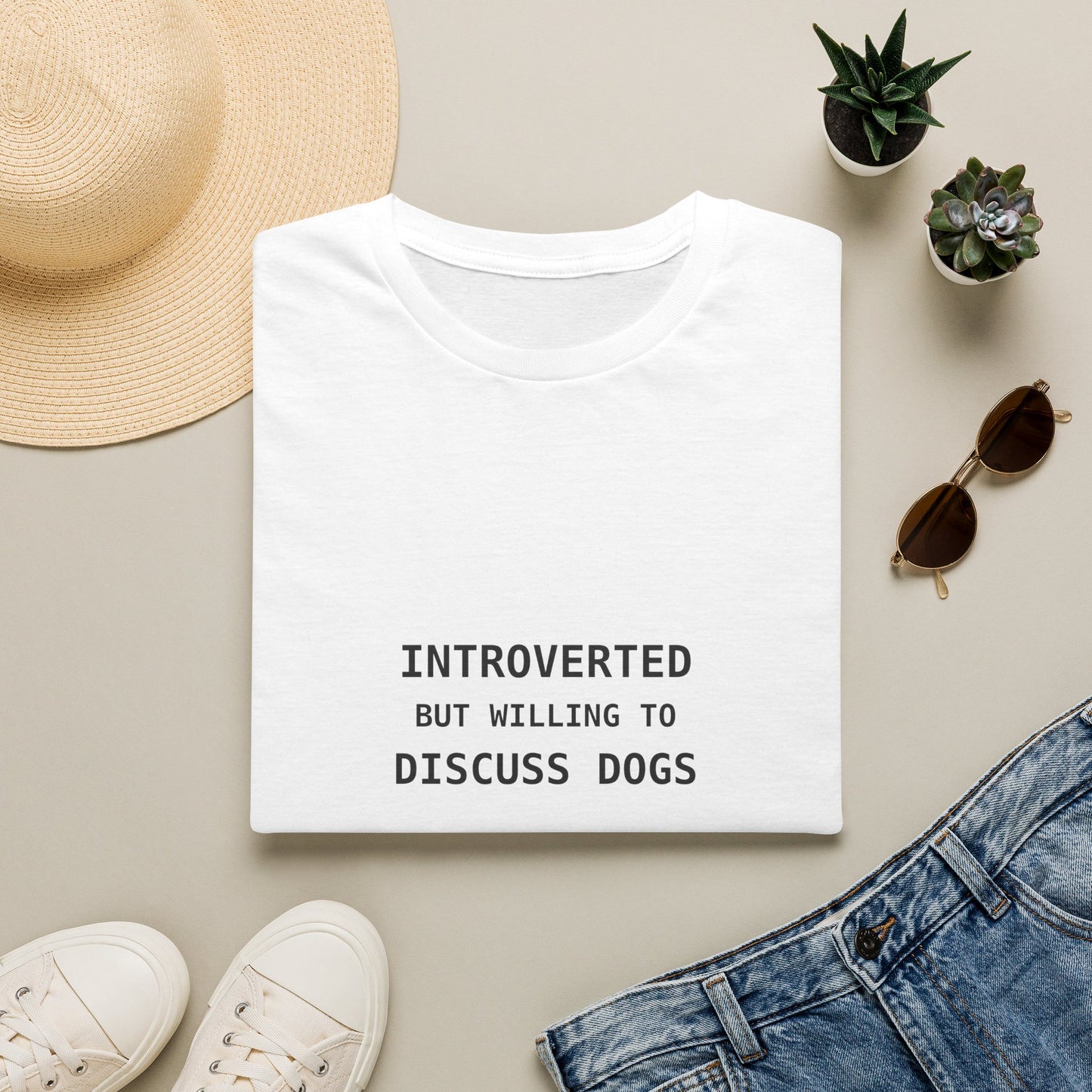 Introverted But Willing to Discuss Dogs Shirt