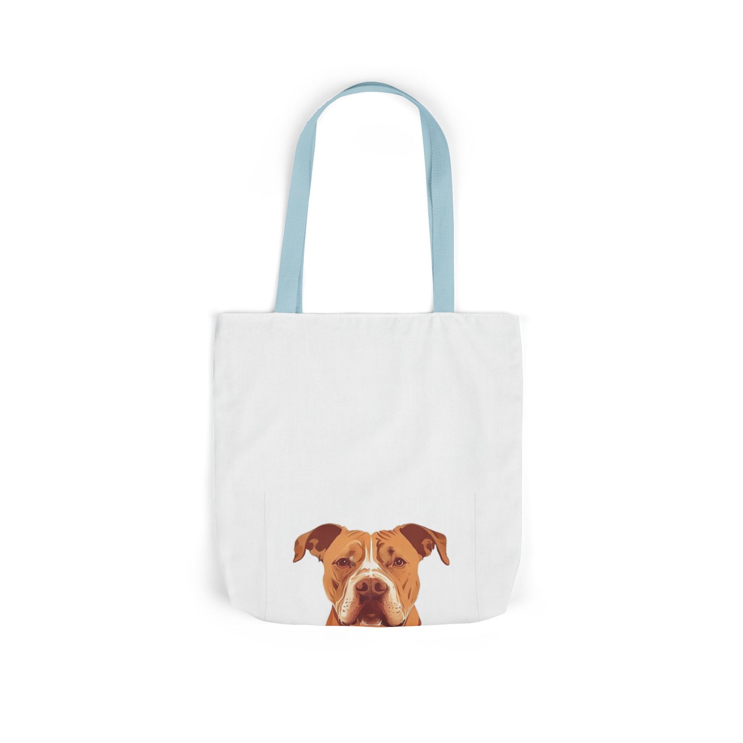 Pittie Mama Tote Bag - Illustrated Canvas Tote