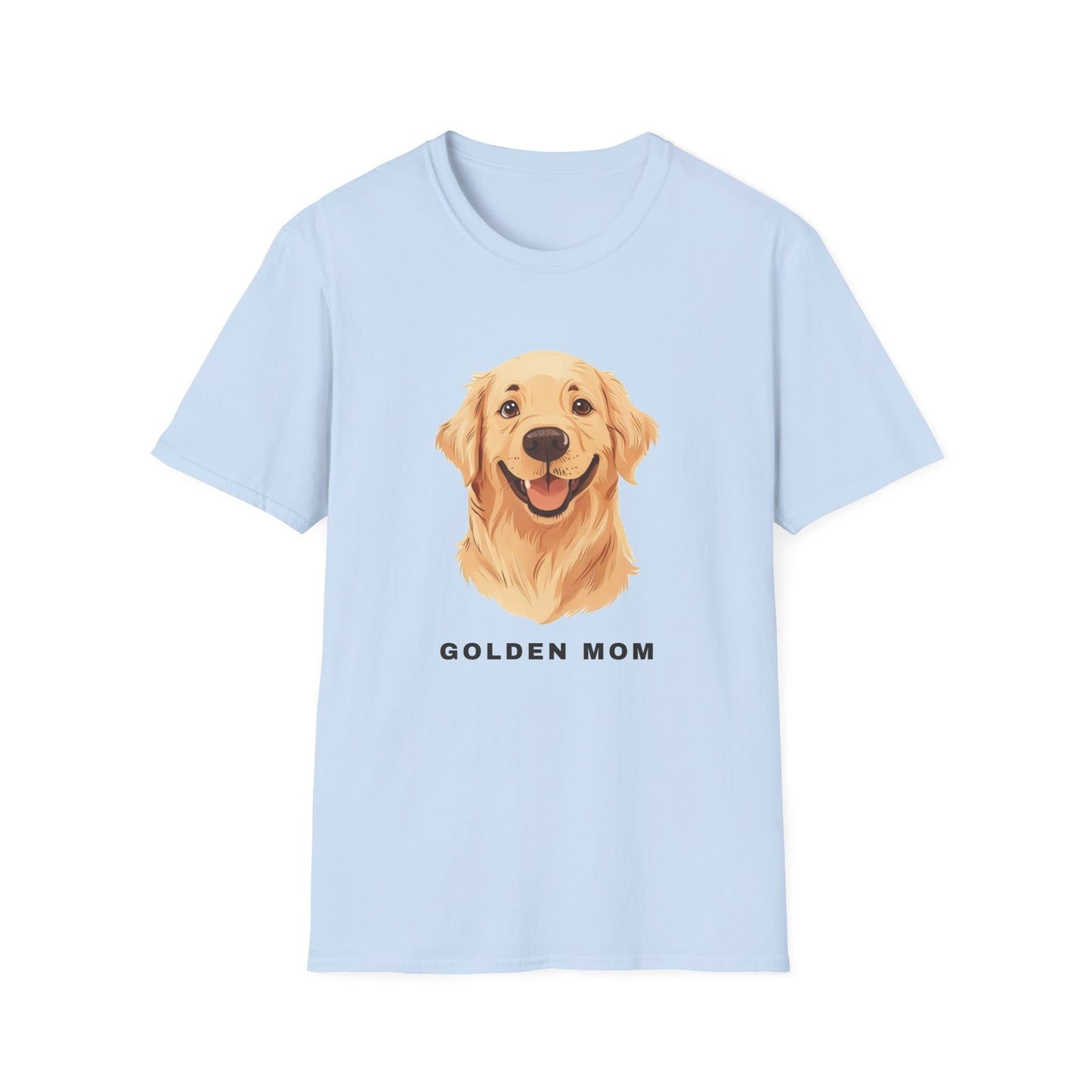 Golden Retriever Mom Shirt - Illustrated Portrait Tee