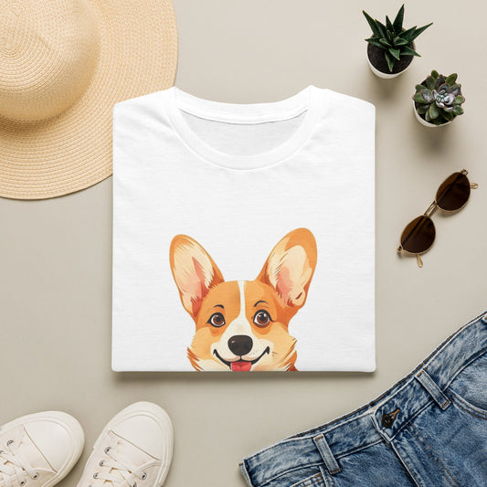 Corgi Mom Shirt - Illustrated Portrait Tee