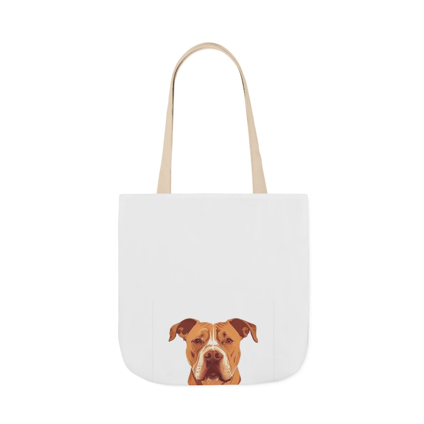 Pittie Mama Tote Bag - Illustrated Canvas Tote