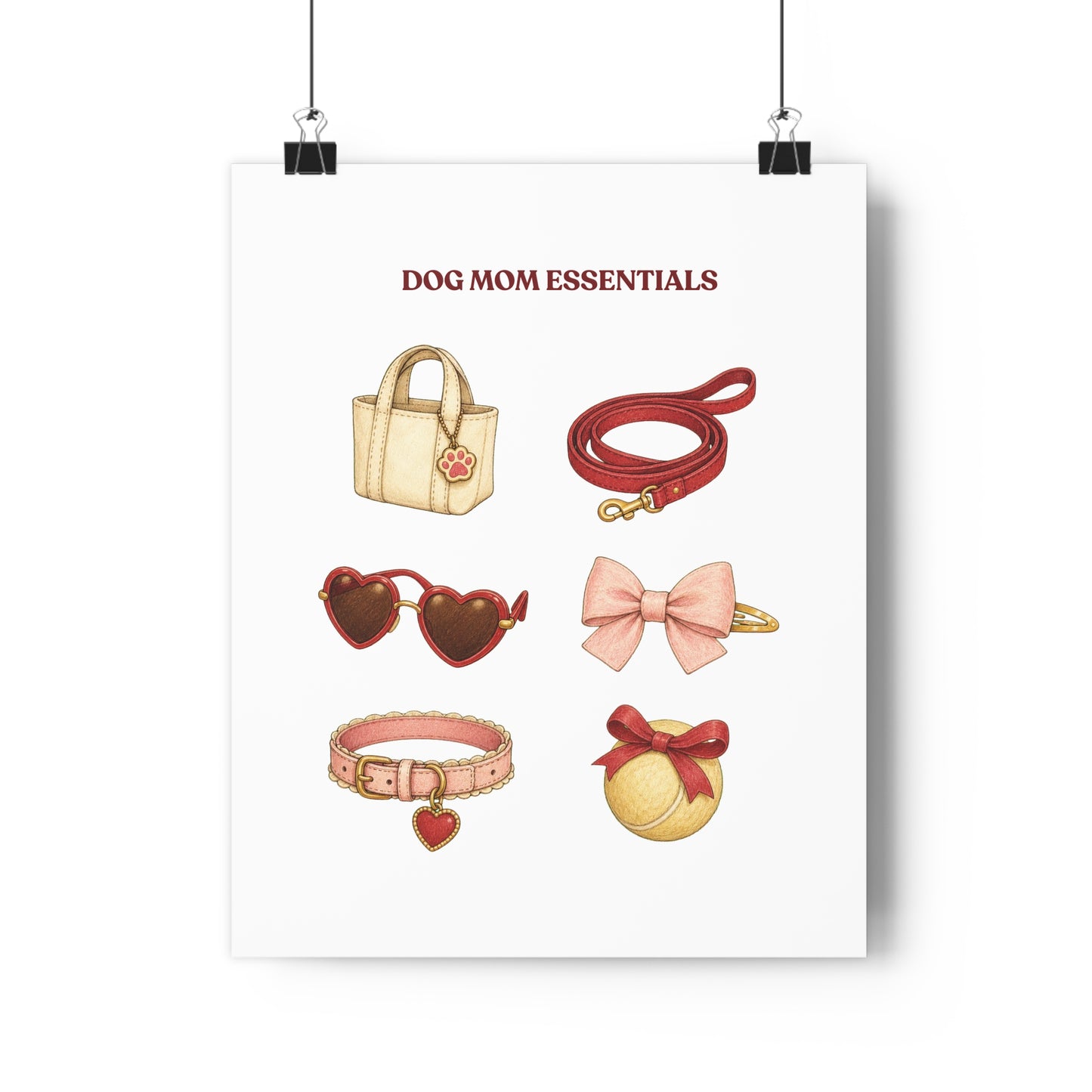 Dog Mom Essentials — Giclée Art Print