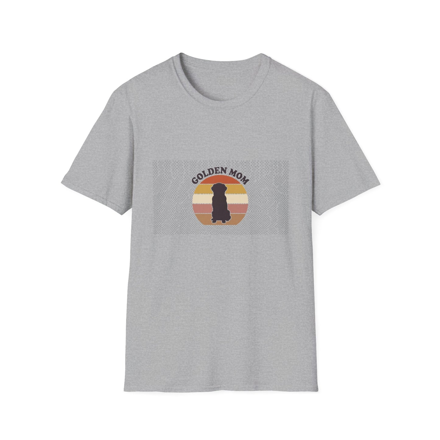 Golden Retriever Mom Shirt - Retro Sunset Tee