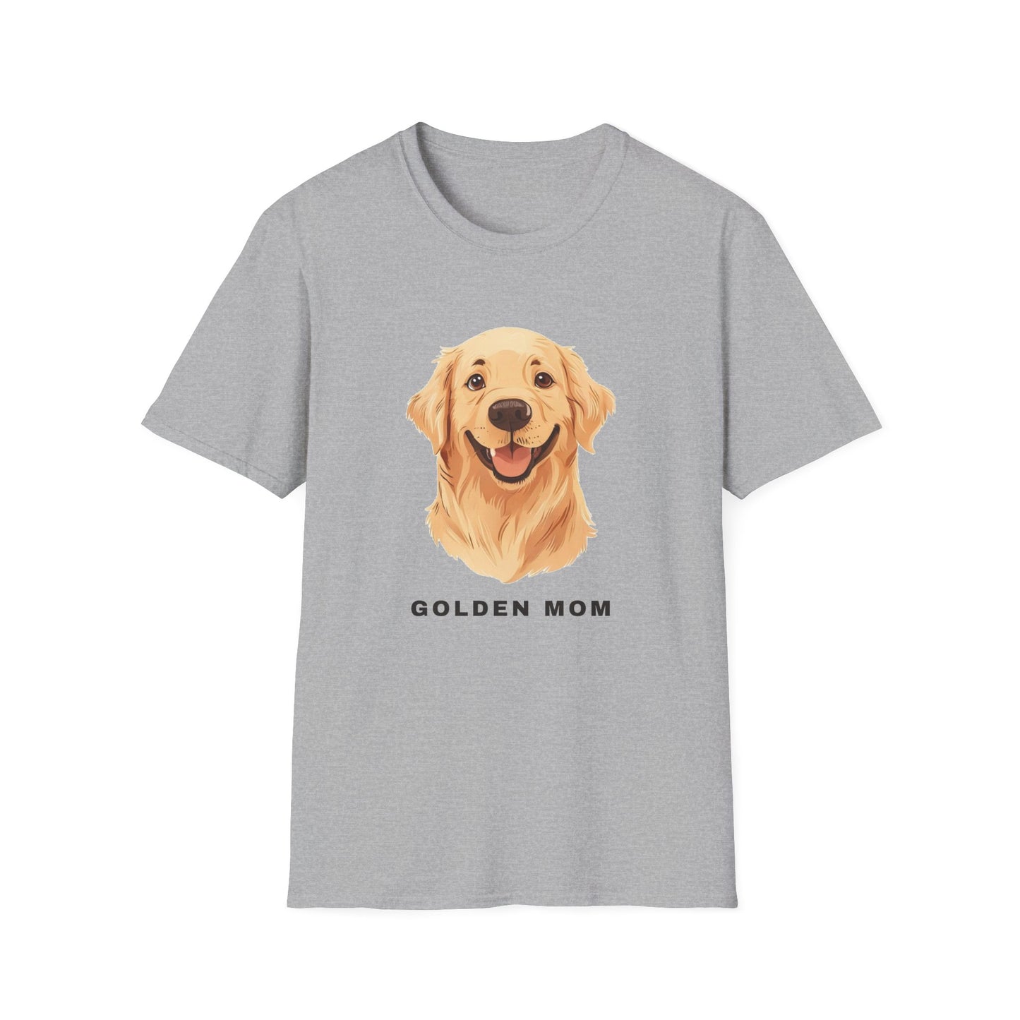 Golden Retriever Mom Shirt - Illustrated Portrait Tee