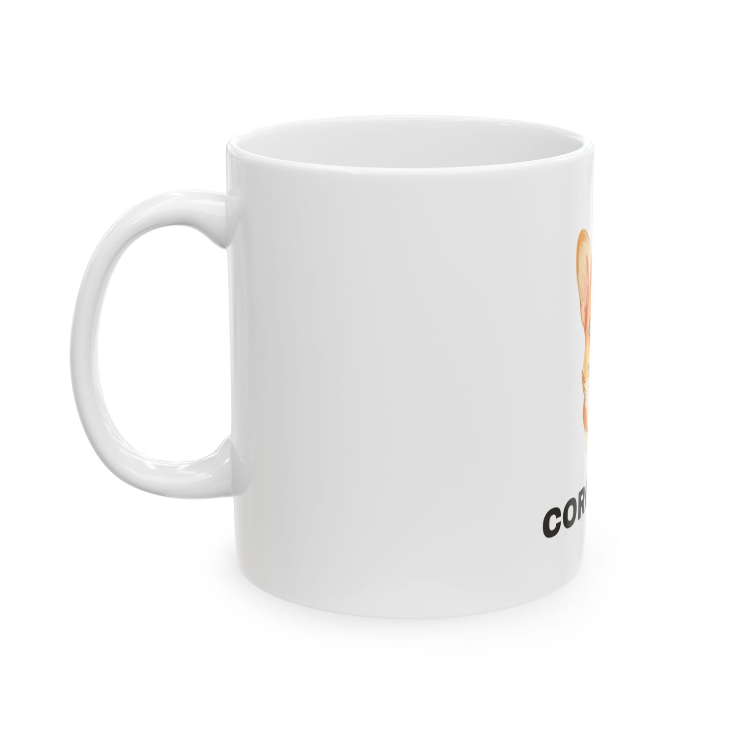 Corgi Mom Mug - Illustrated Ceramic Coffee Mug