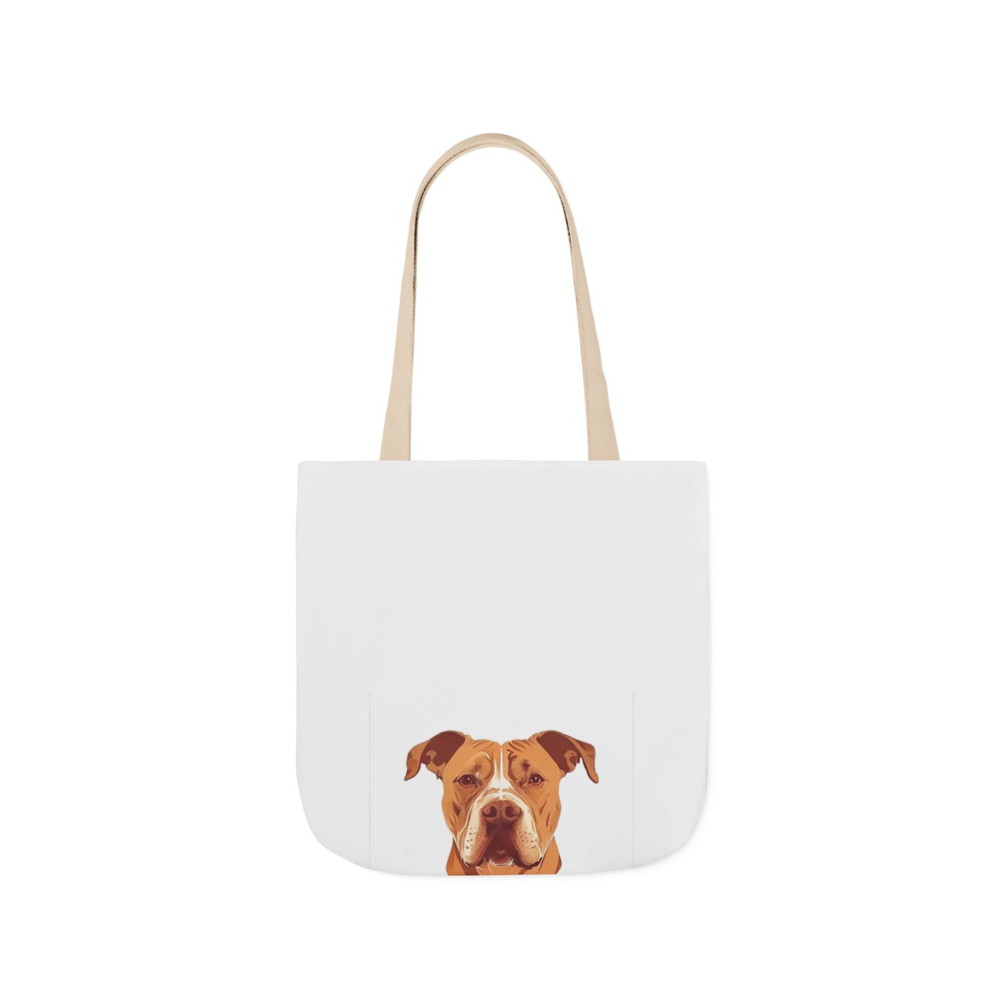 Pittie Mama Tote Bag - Illustrated Canvas Tote