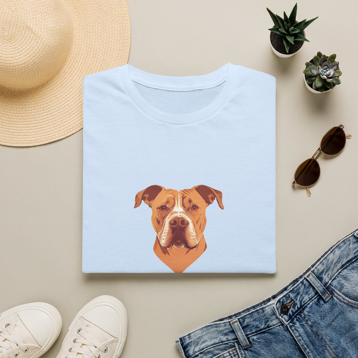 Pittie Mama Shirt - Pit Bull Portrait Tee