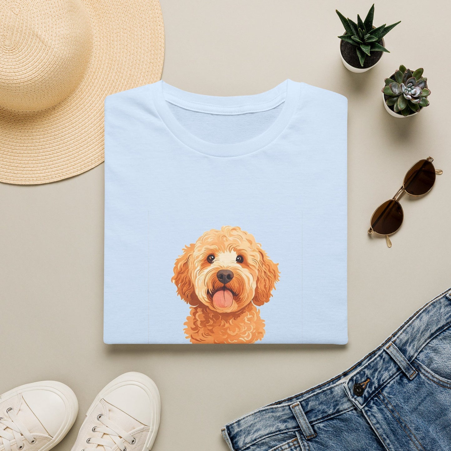 Doodle Mama Shirt - Goldendoodle Portrait Tee