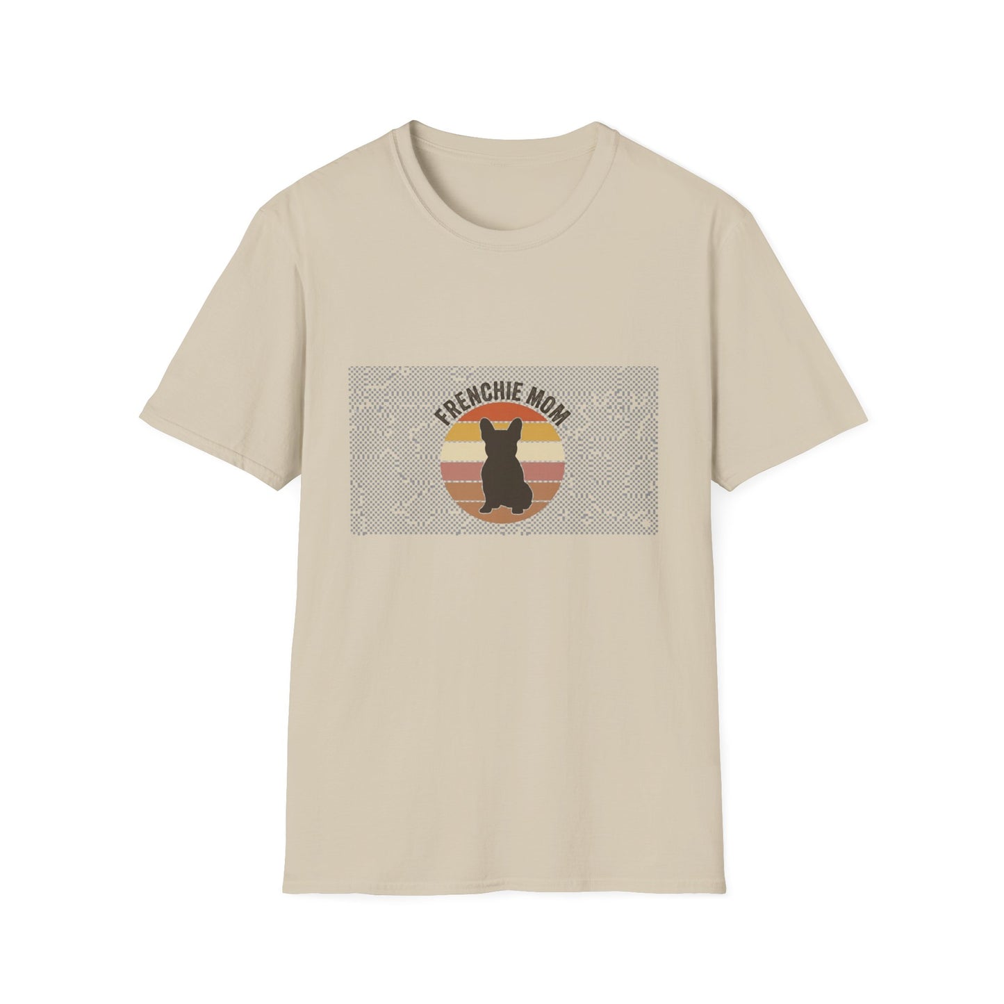 Frenchie Mom Shirt - Retro Sunset French Bulldog Tee