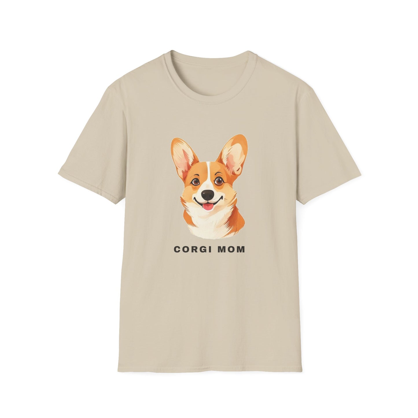 Corgi Mom Shirt - Illustrated Portrait Tee