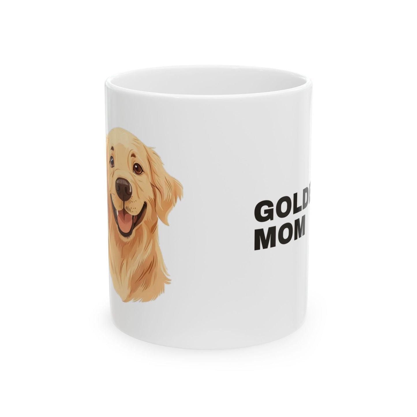 Golden Retriever Mom Mug - Illustrated Ceramic Mug