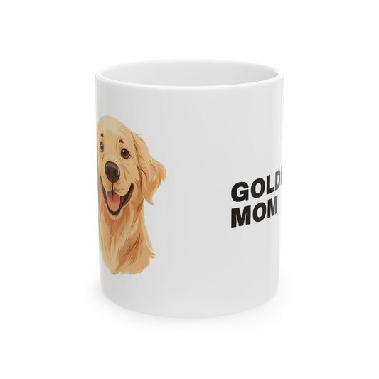 Golden Retriever Mom Mug - Illustrated Ceramic Mug