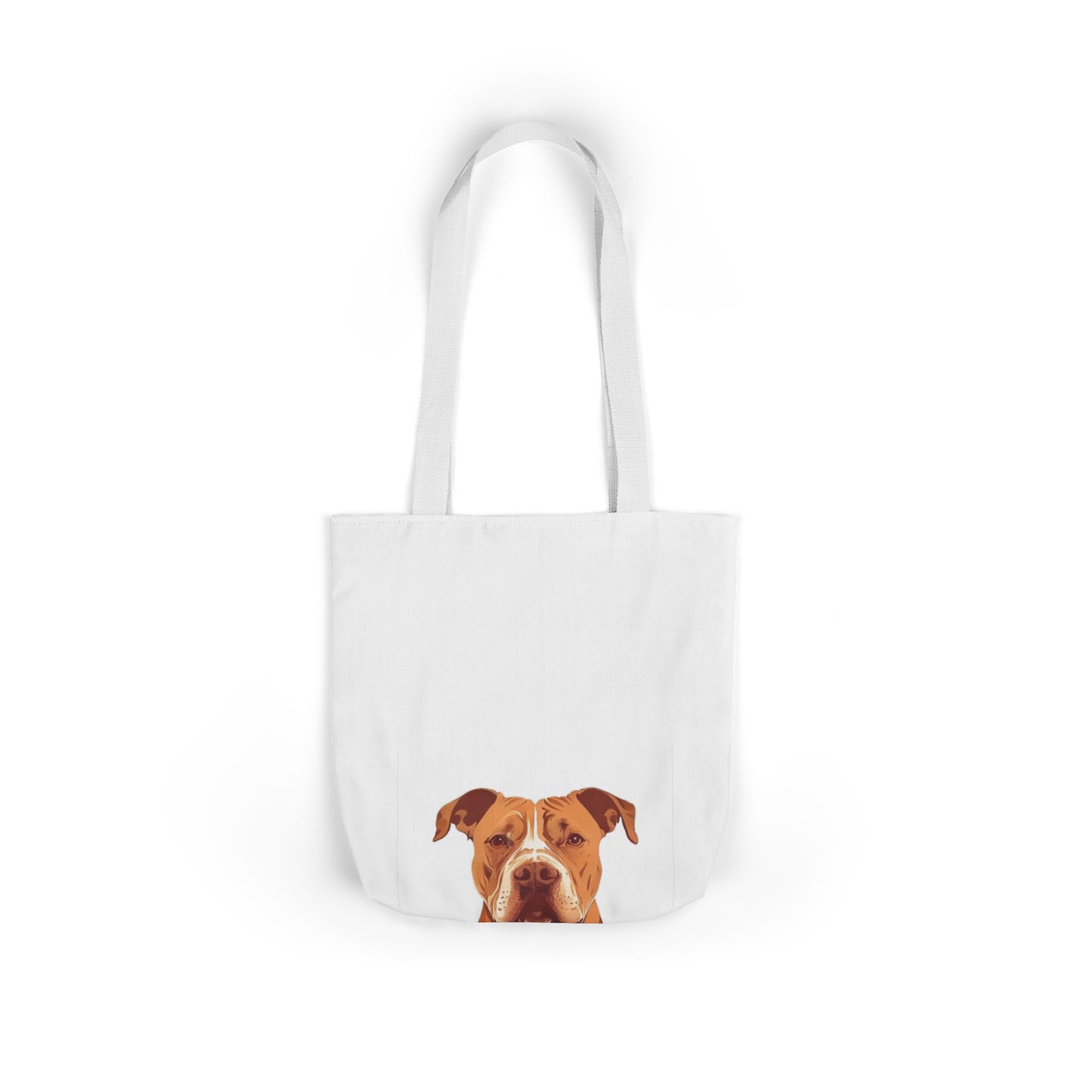 Pittie Mama Tote Bag - Illustrated Canvas Tote