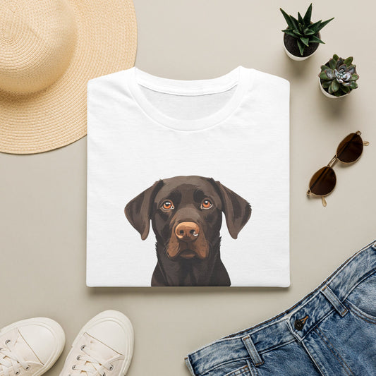 Lab Mom Shirt - Illustrated Black Labrador Tee