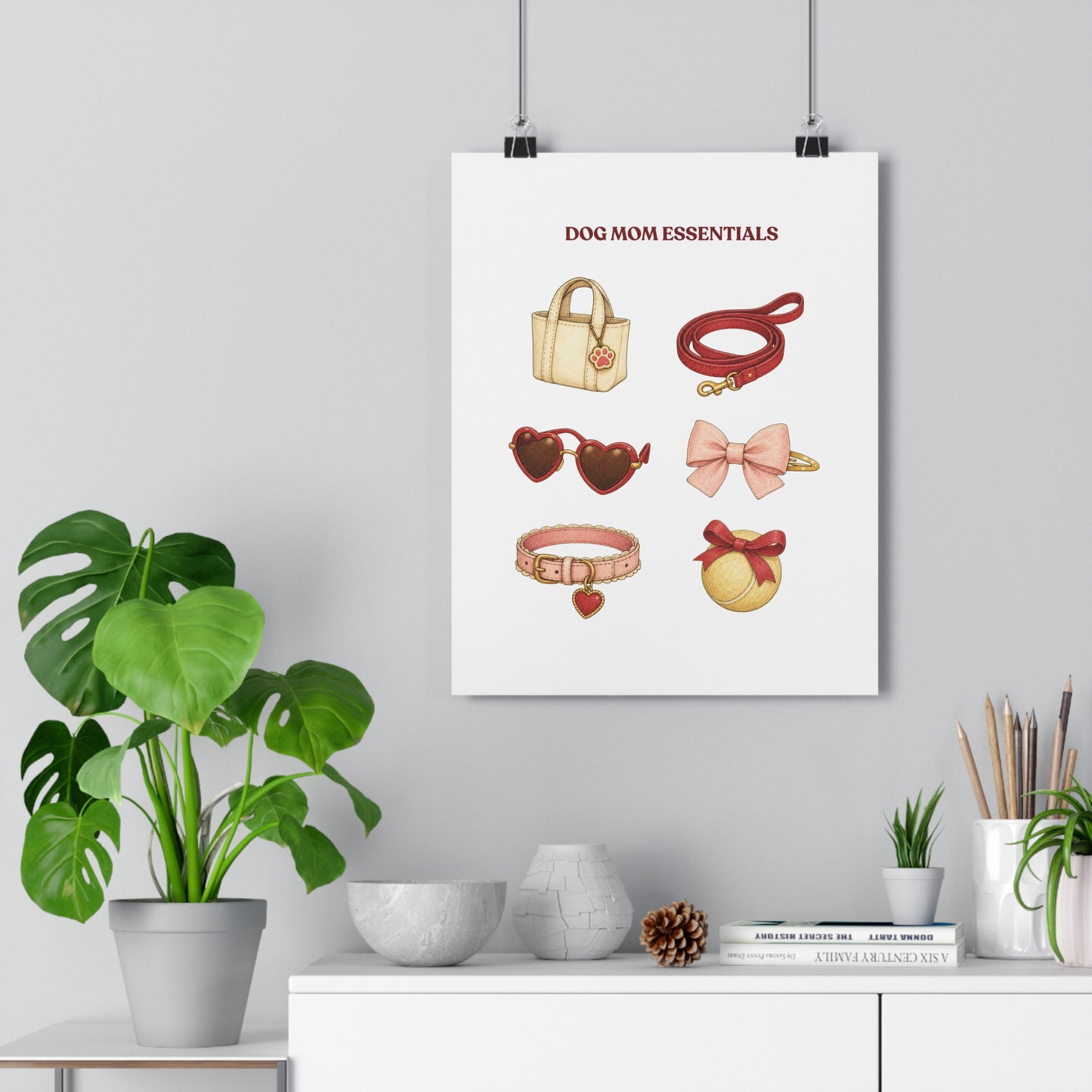 Dog Mom Essentials — Giclée Art Print