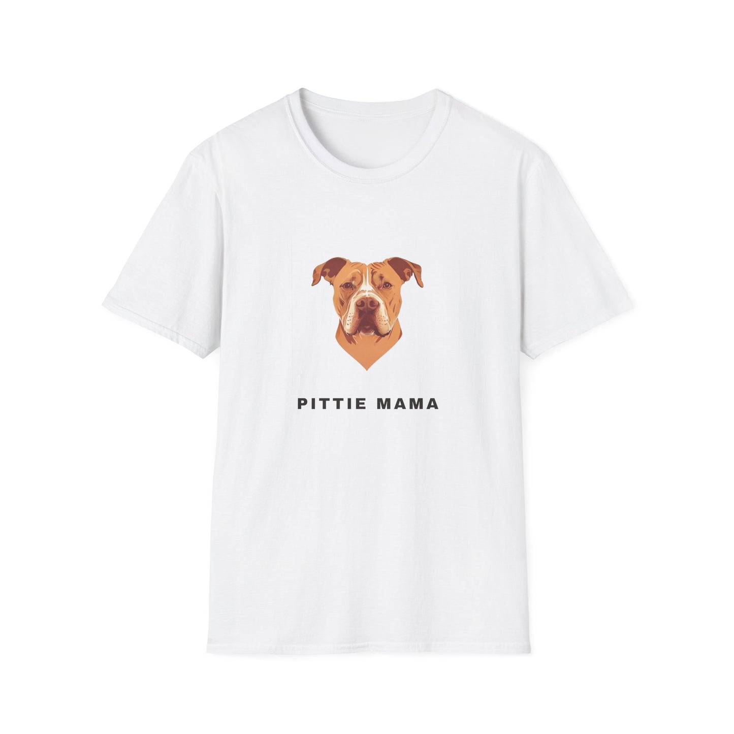 Pittie Mama Shirt - Pit Bull Portrait Tee