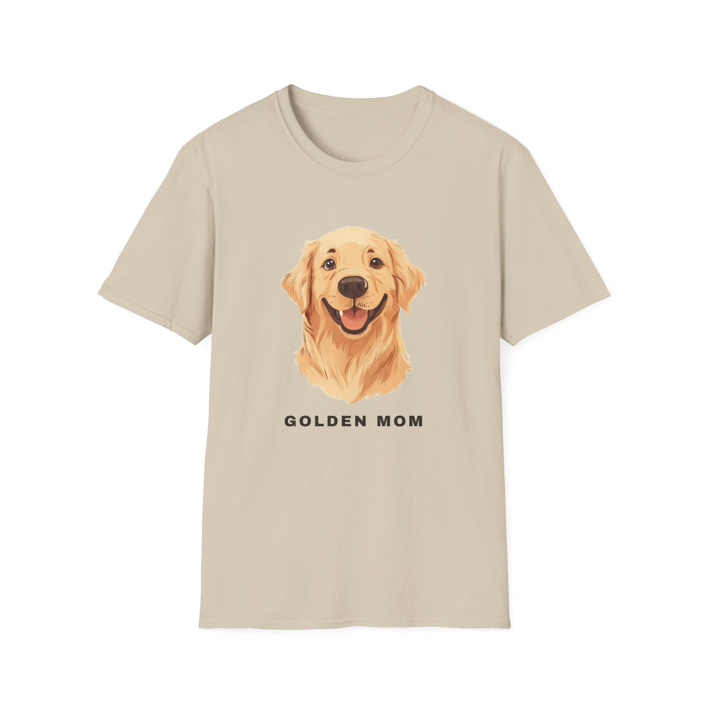 Golden Retriever Mom Shirt - Illustrated Portrait Tee
