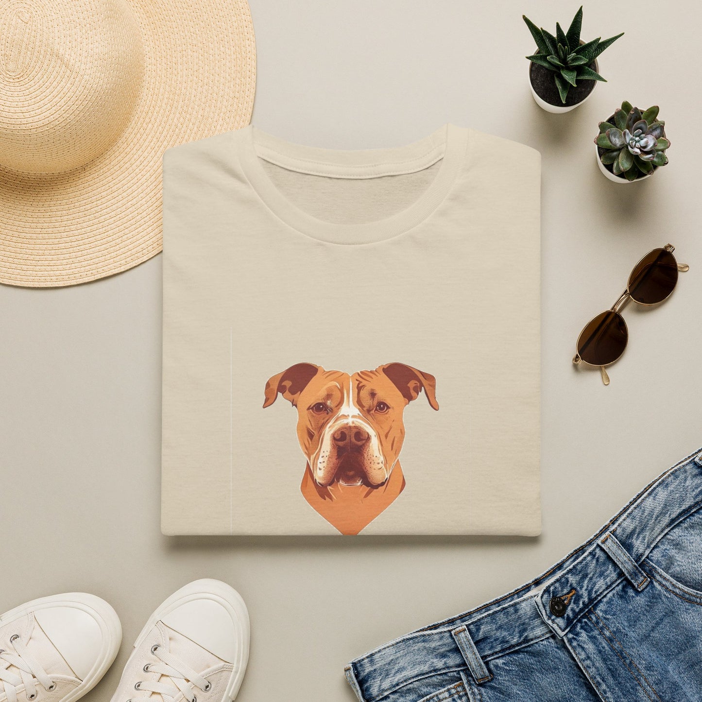 Pittie Mama Shirt - Pit Bull Portrait Tee