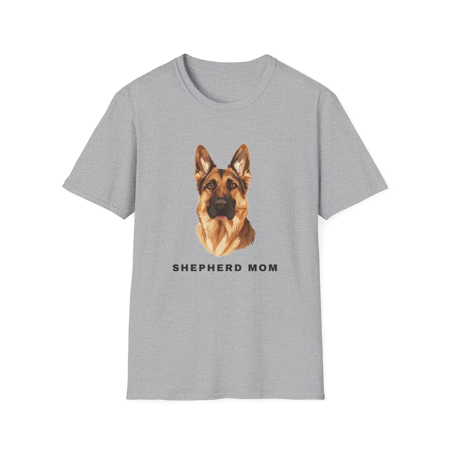 German Shepherd Mom Shirt - Illustrated Portrait Tee