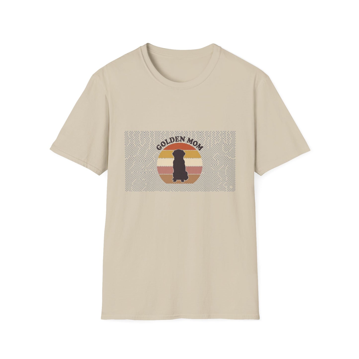 Golden Retriever Mom Shirt - Retro Sunset Tee