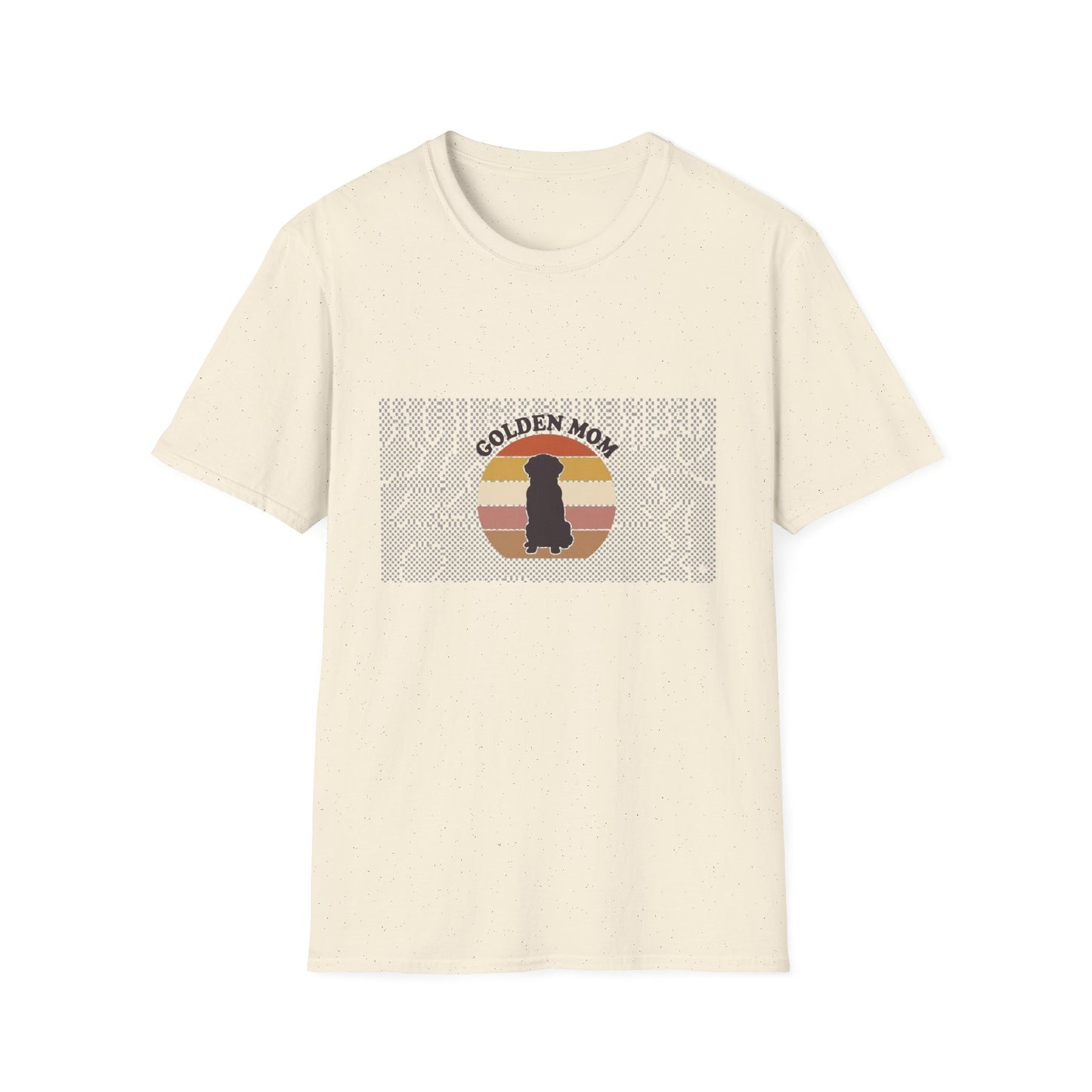 Golden Retriever Mom Shirt - Retro Sunset Tee