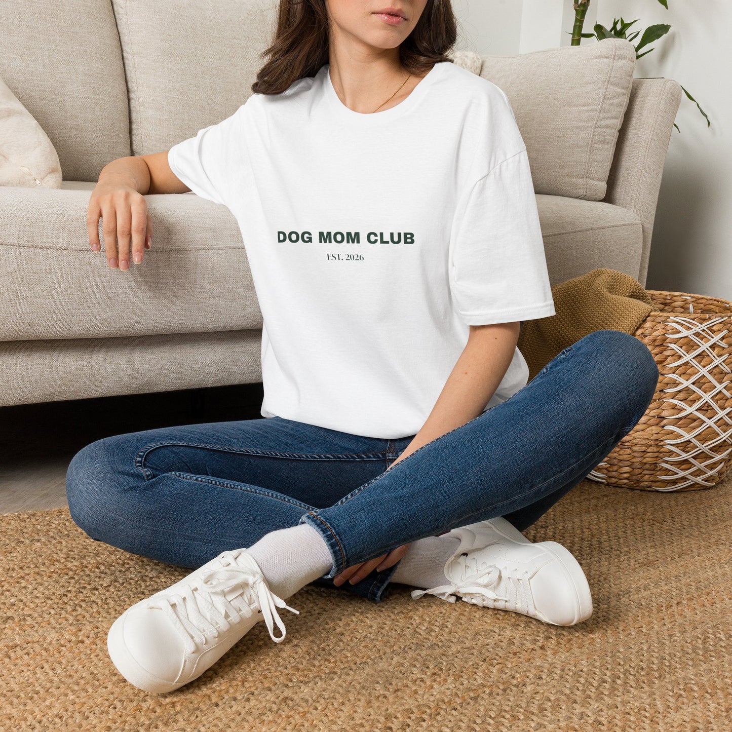 Dog Mom Club Shirt - Est. 2026 Minimal Tee