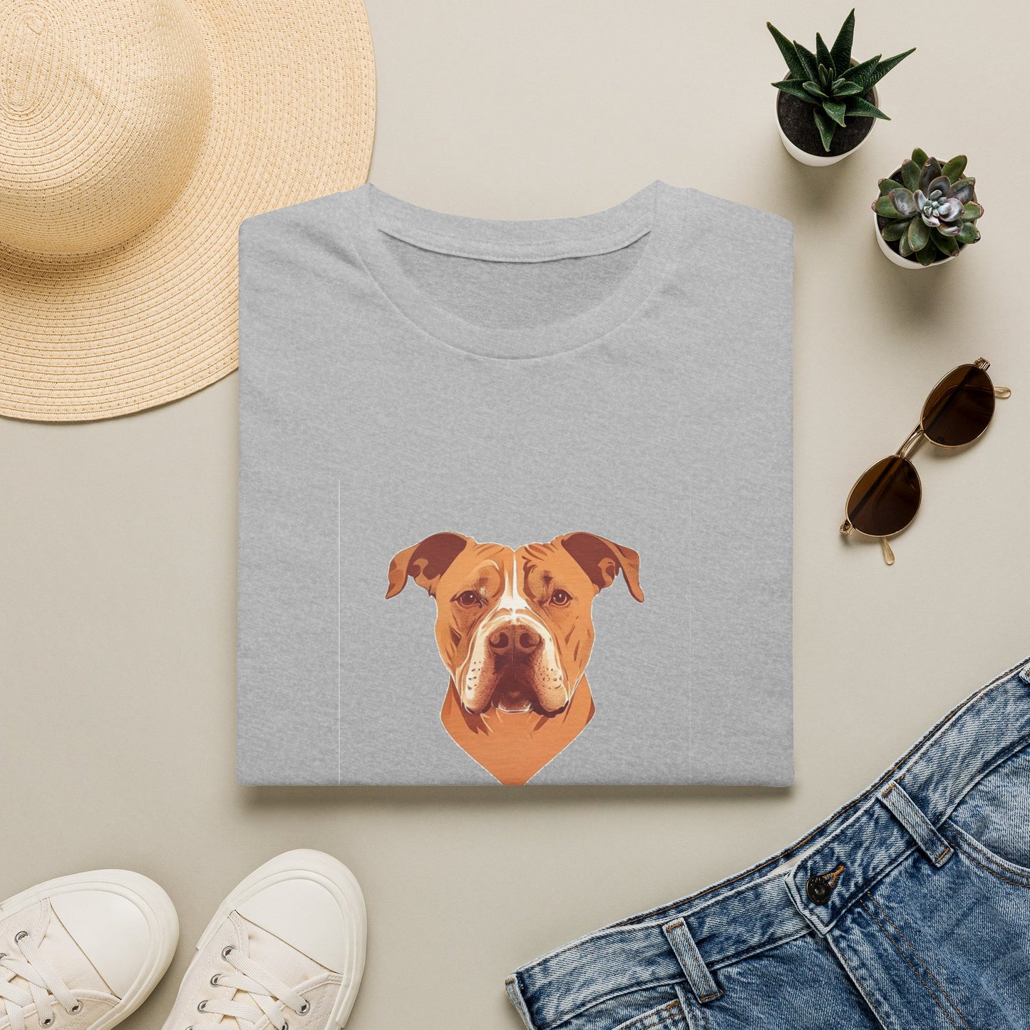 Pittie Mama Shirt - Pit Bull Portrait Tee