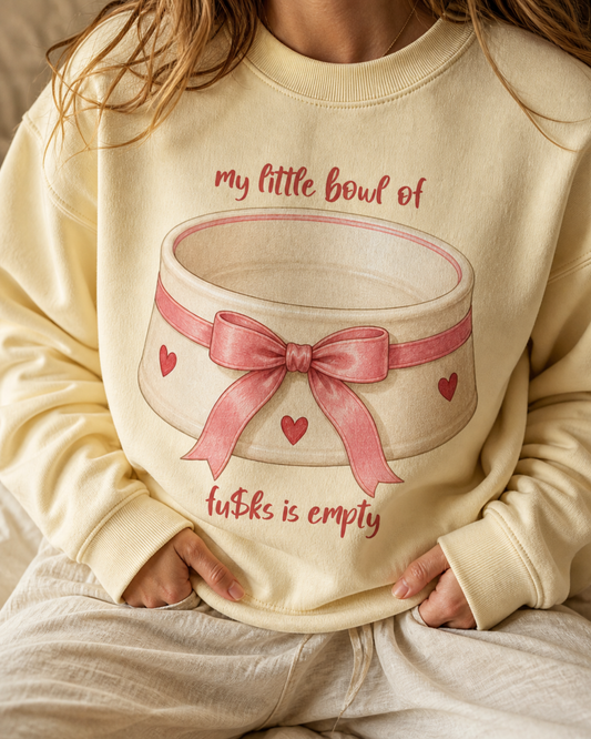 My Little Bowl Is Empty print detail