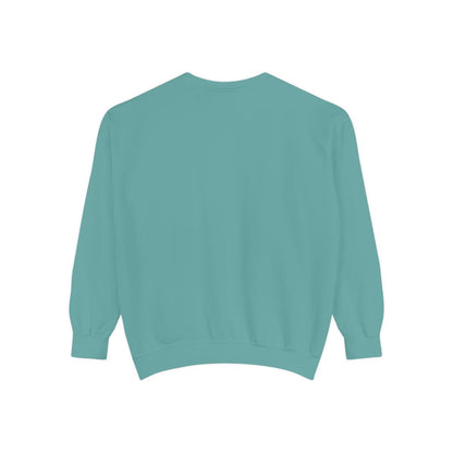 Official Heart Barker garment-dyed sweatshirt in Seafoam, back