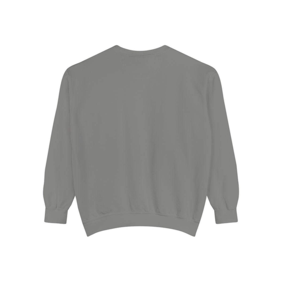 Stay Rich garment-dyed sweatshirt in Grey, back
